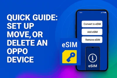 set up esim on Oppo