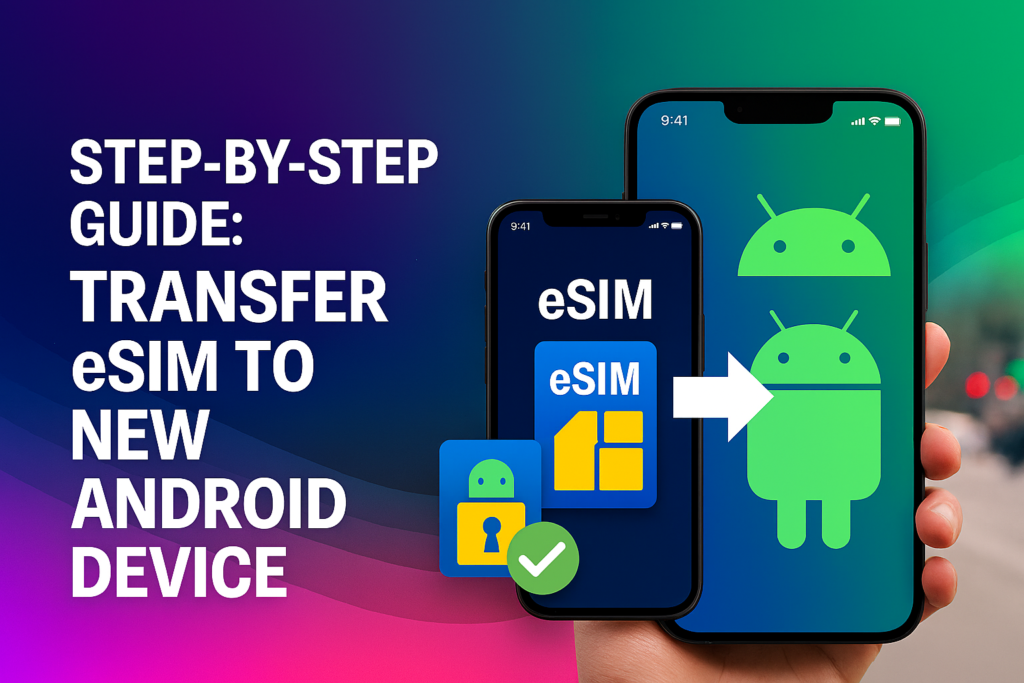 transfer esim to new android