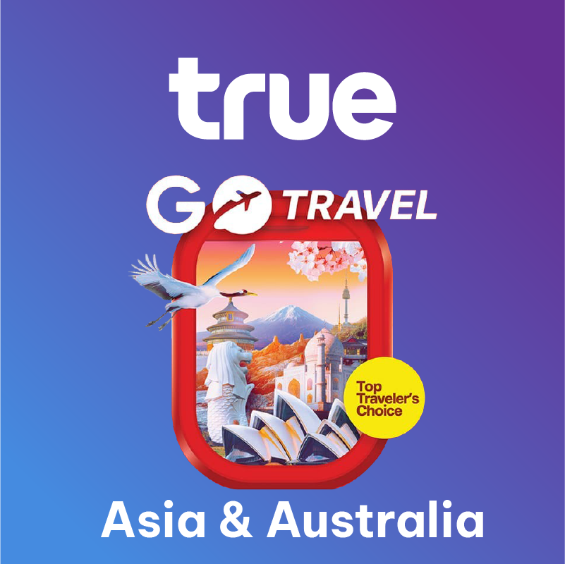 TRUE Asia, Australia 34 Countries Travel eSIM – Data Plan